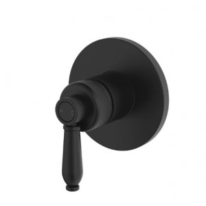 Eleanor Wall Mixer Matte Black With Matte Black Handle